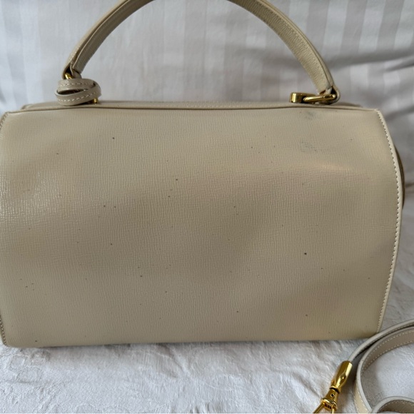 Vintage Mark Cross Handbag Cream. - Picture 6 of 8